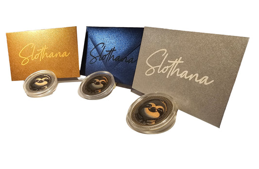 S0_C SLOTHANA Medailon, pozlacený , vlastní styl, 40/3 mm (1.5748″" × 0.1181″) S0_C