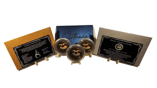 S0_ SLOTHANA coin, železo, pozlacený  40/3 mm (1.5748″" × 0.1181″) S0_