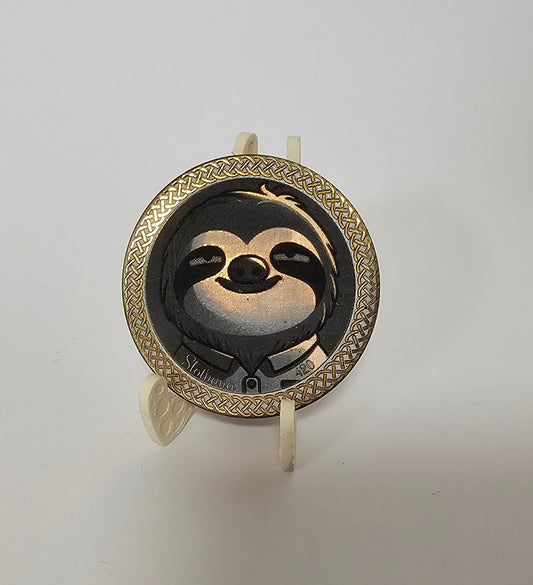 S0_C SLOTHANA Medailon, pozlacený , vlastní styl, 40/3 mm (1.5748″" × 0.1181″) S0_C