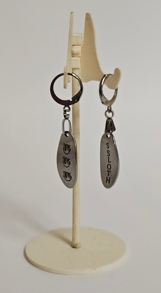 E_0C SLOTHANA Náušnice, vlastní výběr Nerez 19 × 12 mm (0.75″ × 0.47″) E_0C