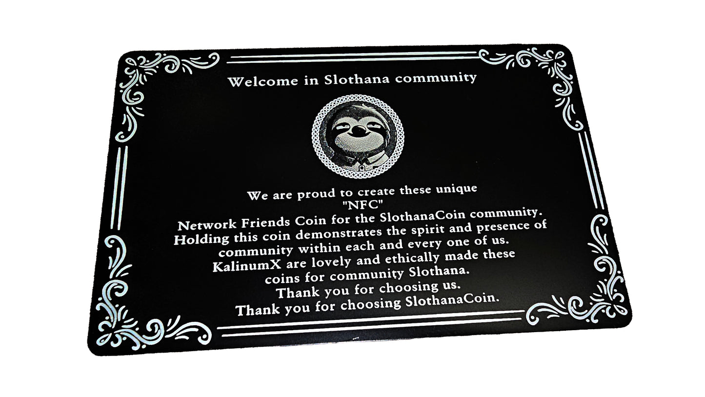 SLOTHANA coin, alu karta authenticity